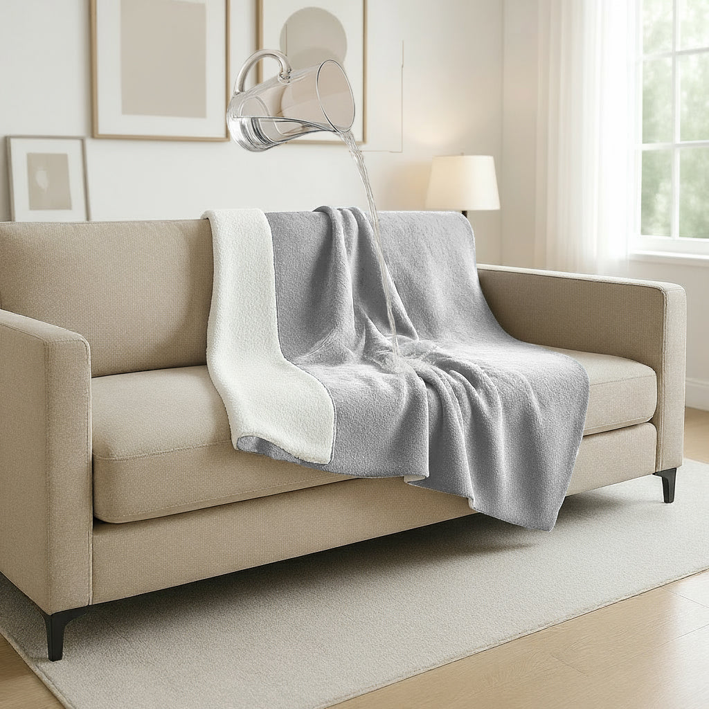 Sherpa-Fleece Waterproof blanket. Warm and Cozy