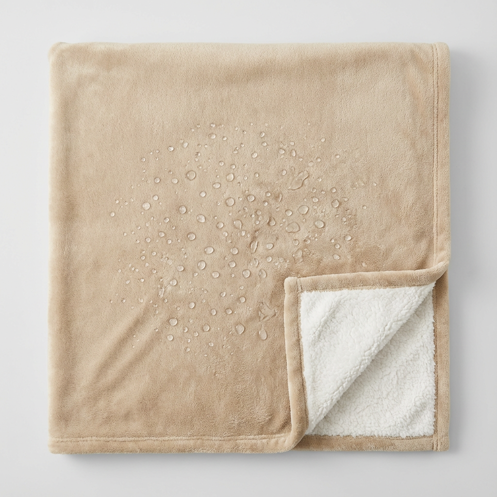 Sherpa-Fleece Waterproof blanket. Warm and Cozy