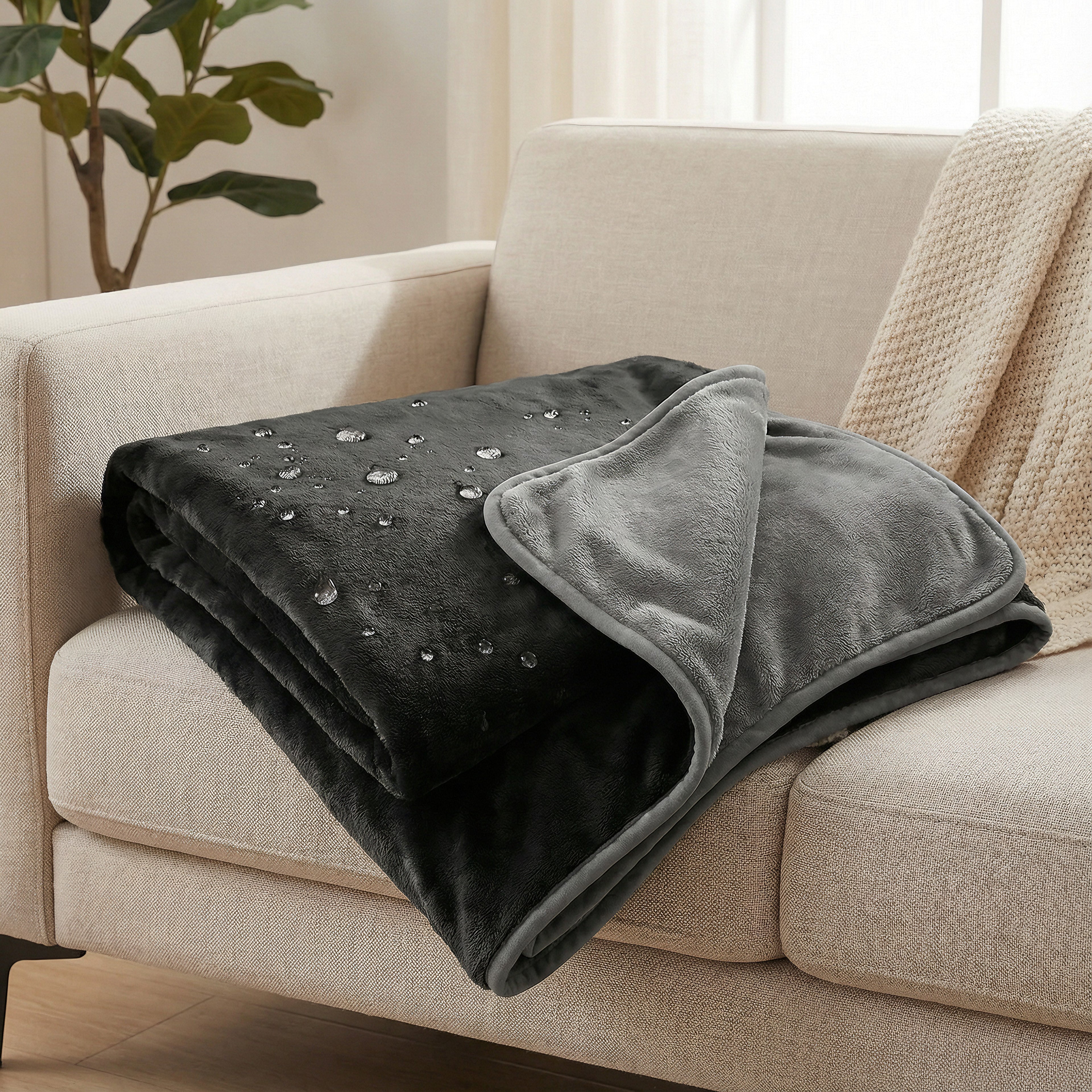 Double Fleece Reversible Waterproof Blanket